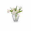 Vase Fraise en Verre Pour Fleurs et Plantes, vase transparent en forme de fraise