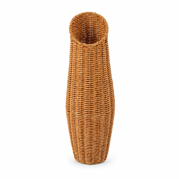 Vase Poser à Fleurs en Rotin Pour Décoration, vase haut tressé naturel