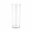 Vase Transparent Acrylique Contemporain avec forme cylindrique haute et épurée, finition transparente et design minimaliste pour une décoration intérieure moderne.