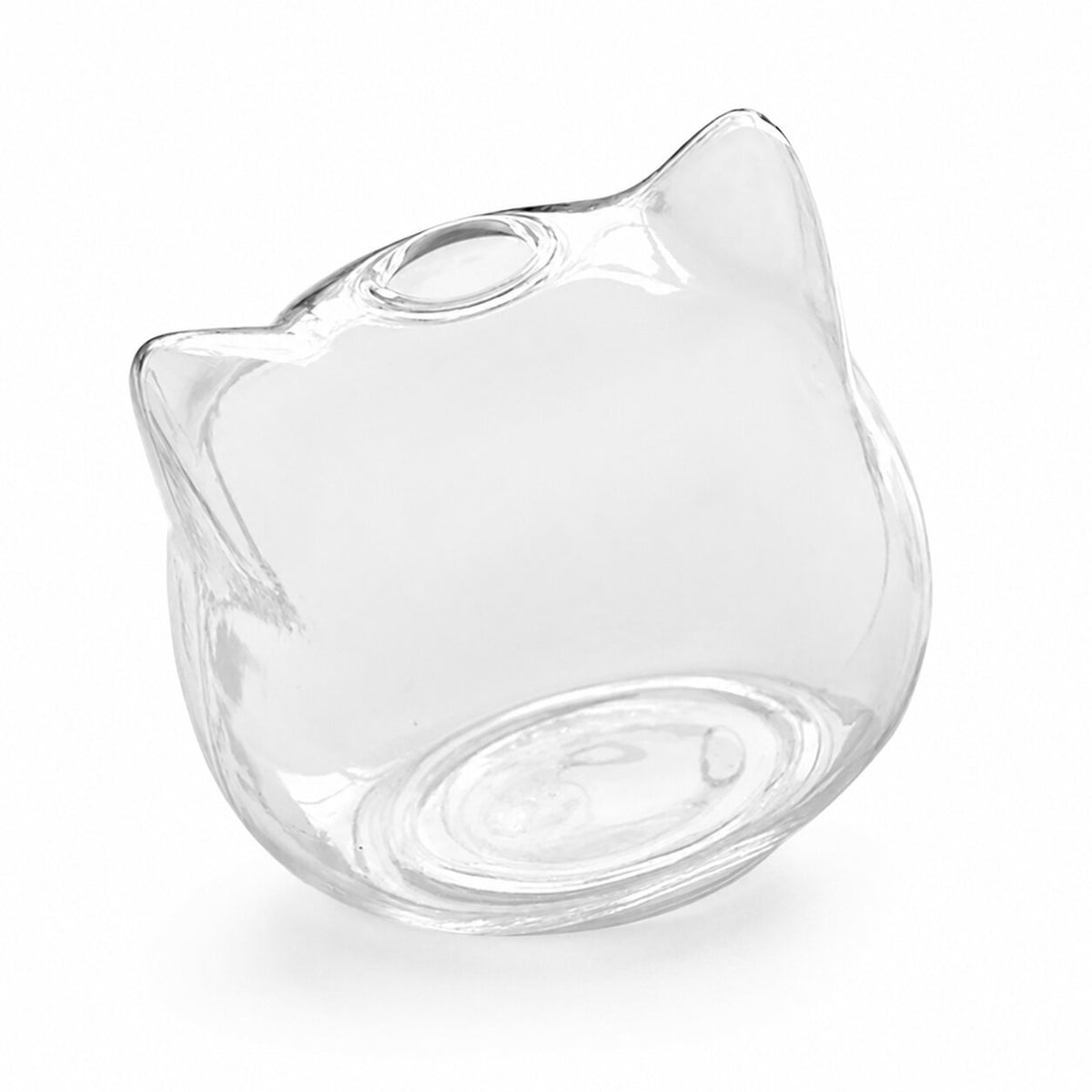 Vase Transparent en Forme de Chat , vase en verre décoratif