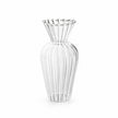 Vase Transparent en Verre de Style Nordique, vase strié à col évasé