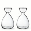 Vase Transparent pour Avocat en Lot de 2 Pièces, vases en verre clair à forme goutte