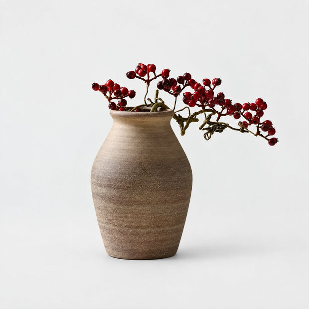 Vase Vintage en Céramique Style Japonais, vase rustique