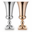 Vase XXL Métallisé Décoratif, vases sur pied argenté et doré