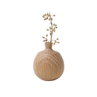 Vase en Bois Naturel Style Japonais