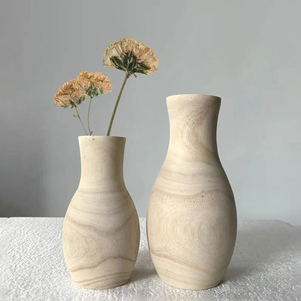 Vase en Bois Nordique Minimaliste