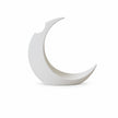 Vase en Forme de Lune pour Fleurs Sechées, vase blanc en croissant de lune