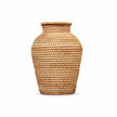 Vase en Osier pour Fleurs Sèches, vase tressé naturel à forme arrondie