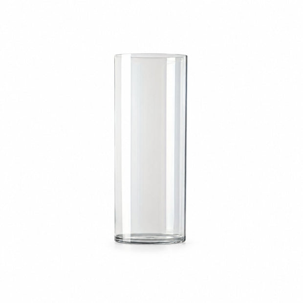 Vase en Verre Acrylique en Forme de Cylindre, vase transparent au design épuré