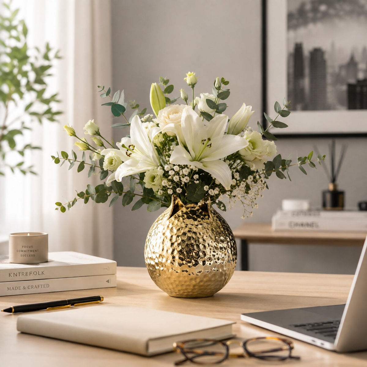 Vase à Fleur en Forme de Grenade