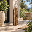 Vase en Bois Massif pour Fleurs Séchées
