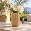 Vase en Bois Naturel Style Japonais