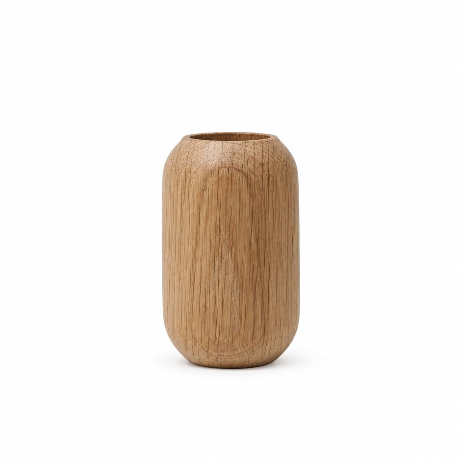 Vase en Bois Naturel Style Japonais
