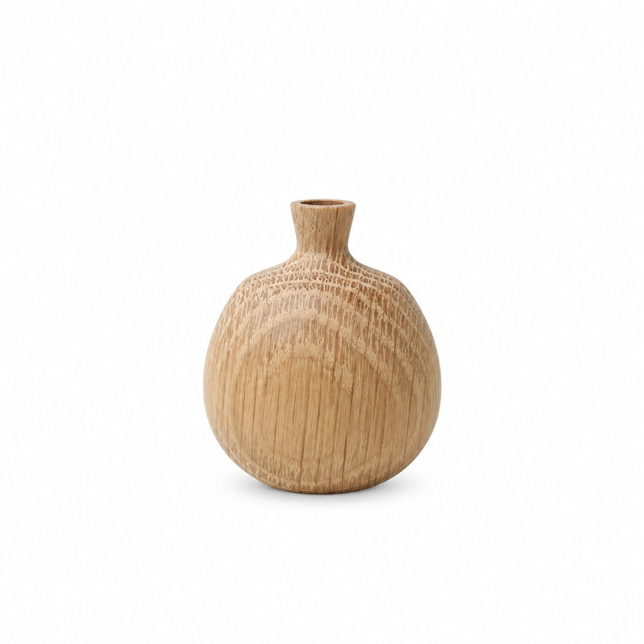 Vase en Bois Naturel Style Japonais