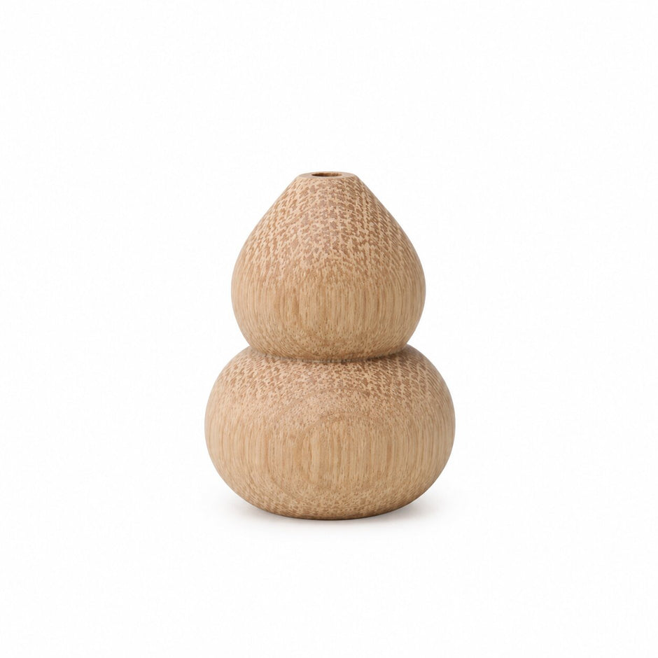 Vase en Bois Naturel Style Japonais