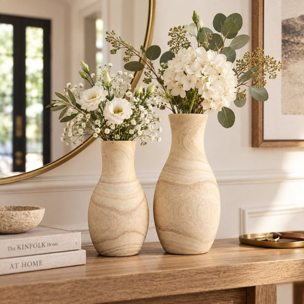 Vase en Bois Nordique Minimaliste