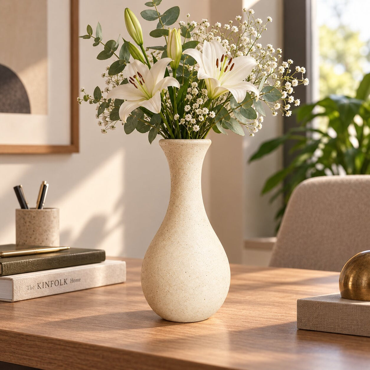 Vase en Bois Style Retro