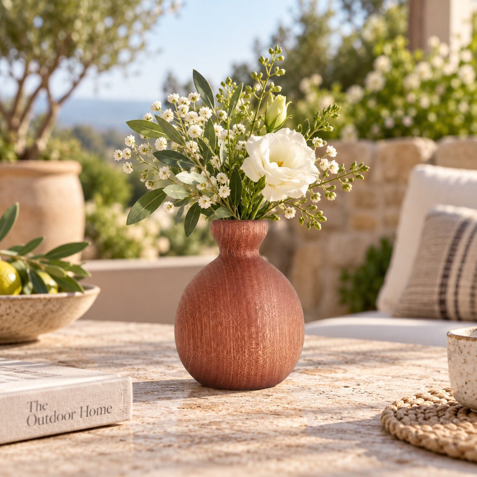 Vase en Bois d'Ebene Minimaliste