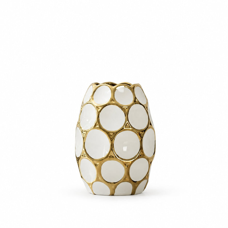Vase en Céramique Alvéolé Contemporain