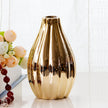 Vase en Céramique Doré pour Fleurs
