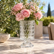 Vase en Cristal Gaufré pour Décoration de Table