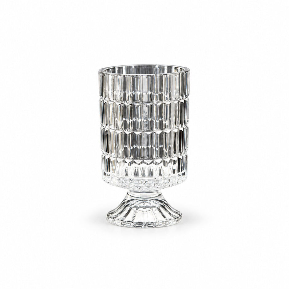 Vase en Cristal Gaufré pour Décoration de Table