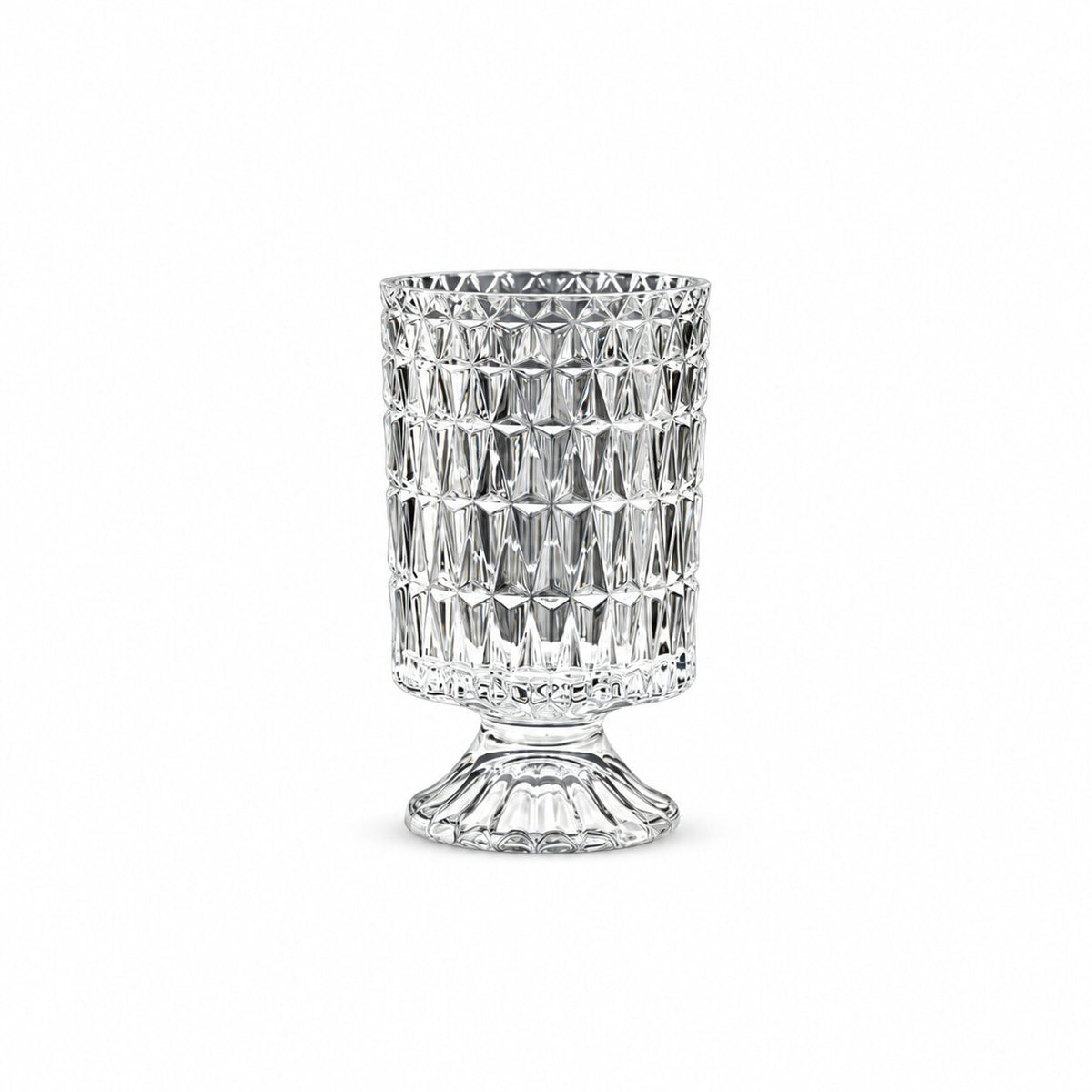 Vase en Cristal Gaufré pour Décoration de Table