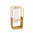 Vase en Fer et Verre pour Fleurs Hydroponiques