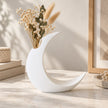 Vase en Forme de Lune pour Fleurs Sechées
