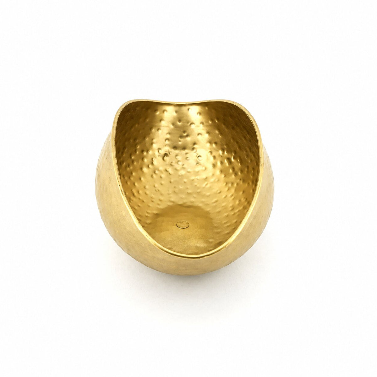Vase en Métal Doré de Grande Taille