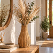 Vase en Osier Tissé