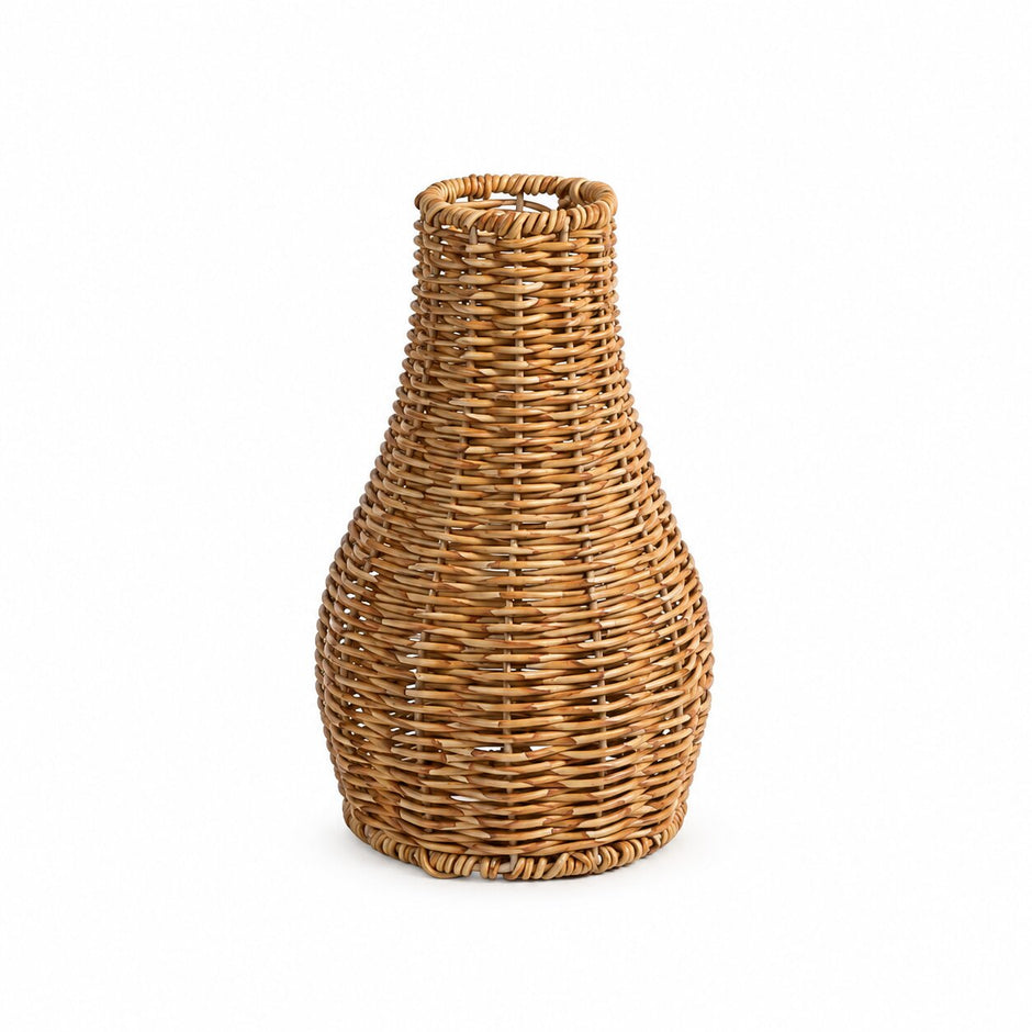 Vase en Osier Tissé
