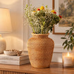 Vase en Osier pour Fleurs Sèches