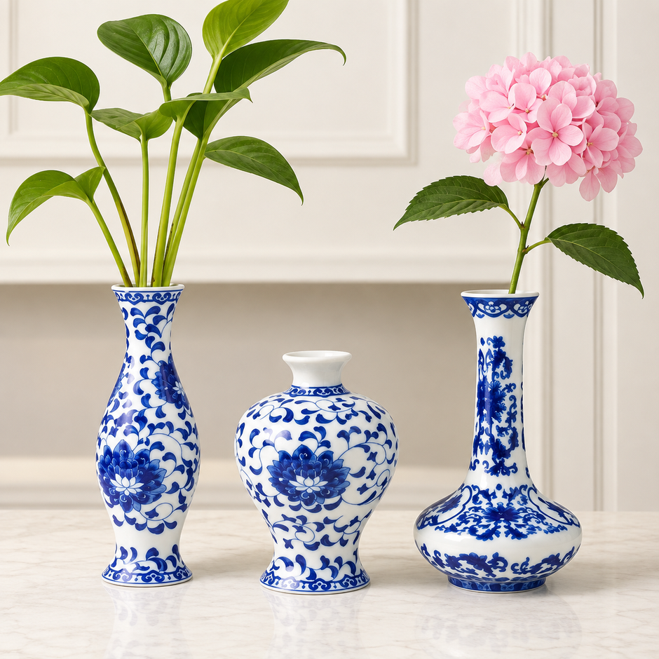 Vase en Porcelaine Alberoise pour Fleurs