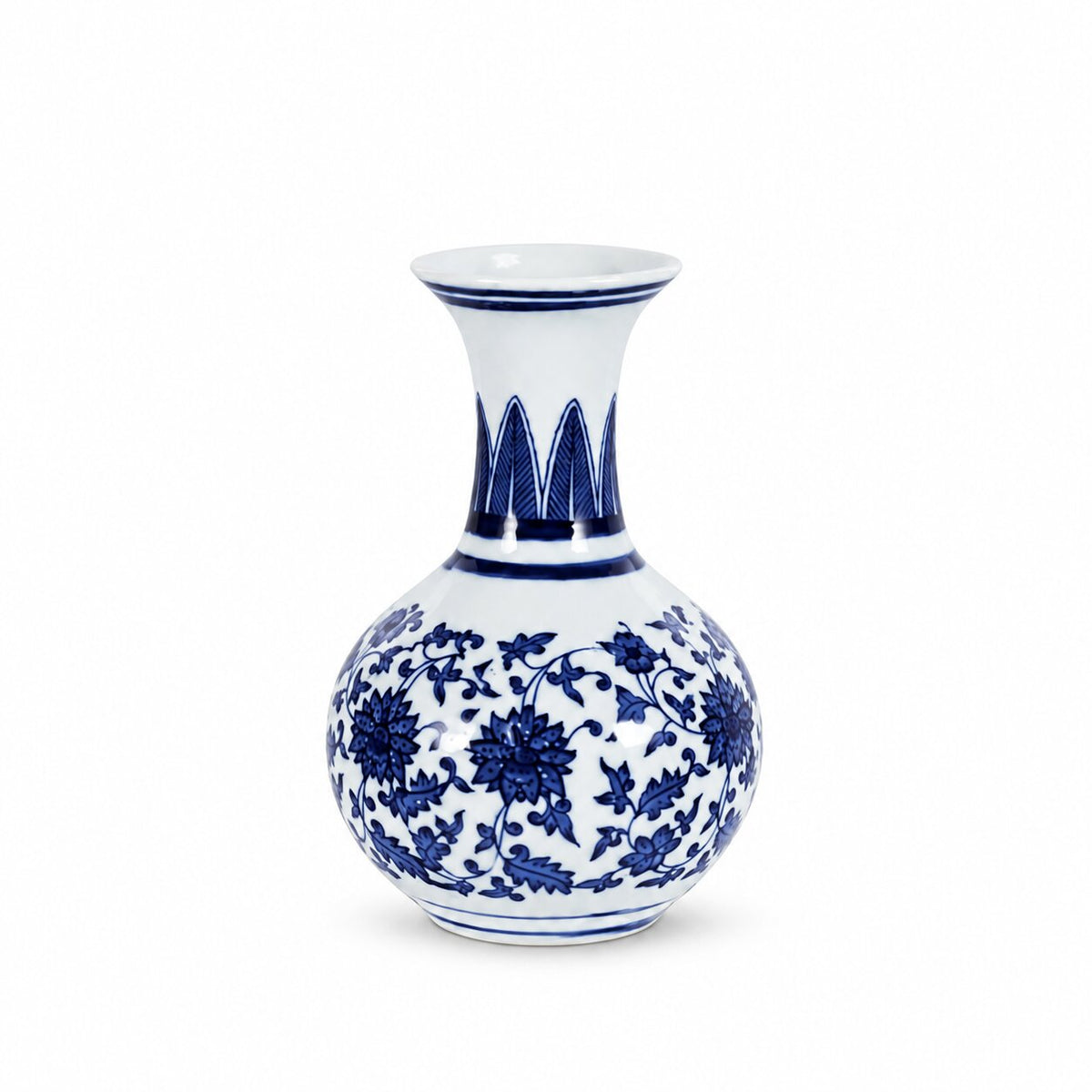 Vase en Porcelaine Bleu et Blanc