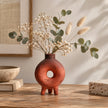 Vase en Terre Cuite Minimaliste Style Creux