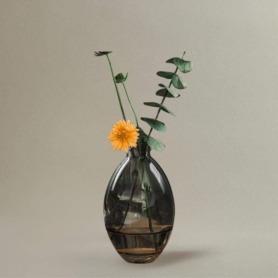 Vase en Cristal Transparent pour Fleurs Lot de 3