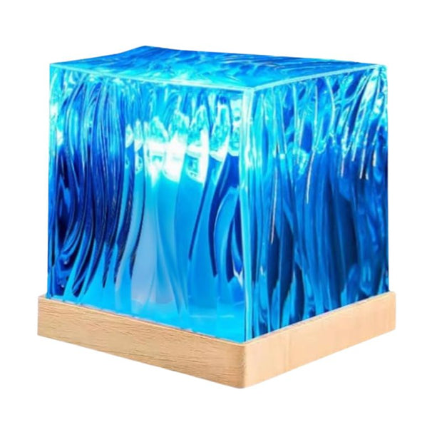 Éclairage de Soirée Lampe Cristal à Effet Aurore Boréale