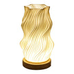Éclairage de Table Lampe Design Ondulée, éclairage de table ondulée