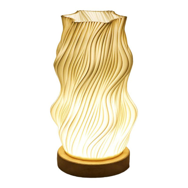 Éclairage de Table Lampe Design Ondulée, éclairage de table ondulée