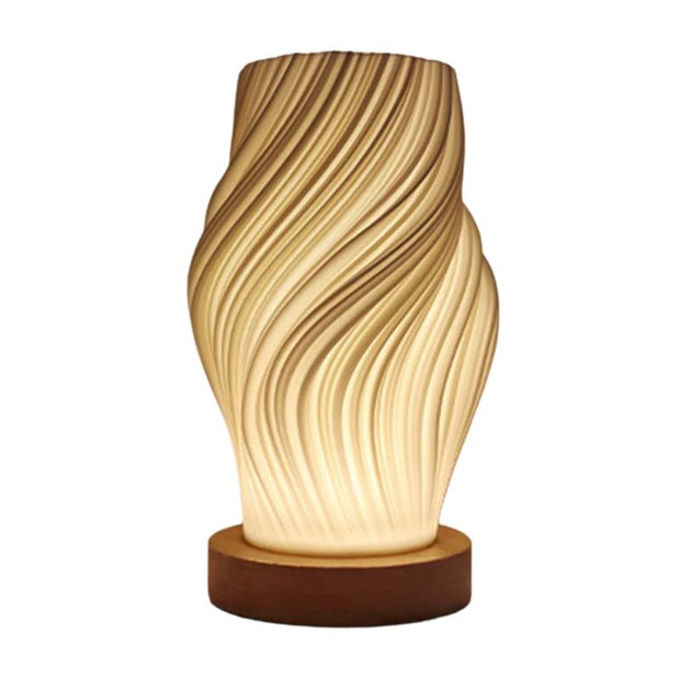 Éclairage de Table Lampe LED Plissée 3D au Design Moderne, éclairage de table moderne