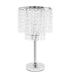 Éclairages De Table En Cristal Avec Pied Chromé Élégant