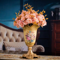 Vase Art Style Vintage en Résine Pour Fleurs