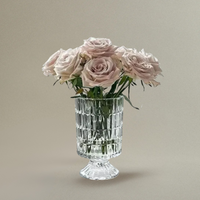 Vase en Cristal Gaufré pour Décoration de Table