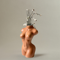 Vase Buste Femme en Céramique Style Nordique pour Fleurs