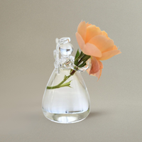 Vase en Verre Transparent en Forme d'Ange