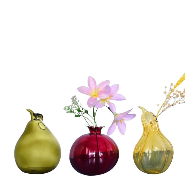 Vase en Verre en Forme De Fruit