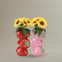 Vase Fraise en Céramique Décoratif Pour Fleurs