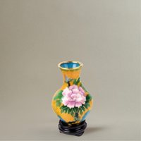 Vase Chinois en Émail Cloisonné Très Petit