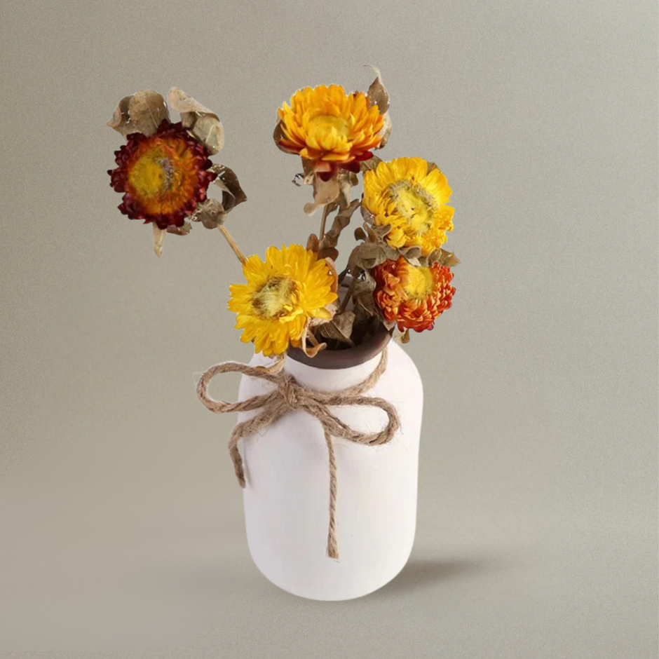 Vase Blanc Boho Style Nordique Moderne